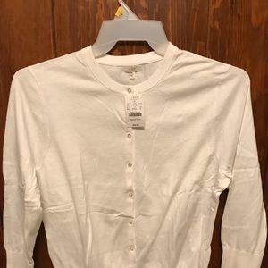 New J Crew cardigan sweater white